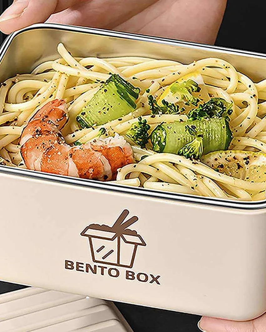 Sophisticated Stainless Steel Lunch Box 3 Container With Lunch Bag Set