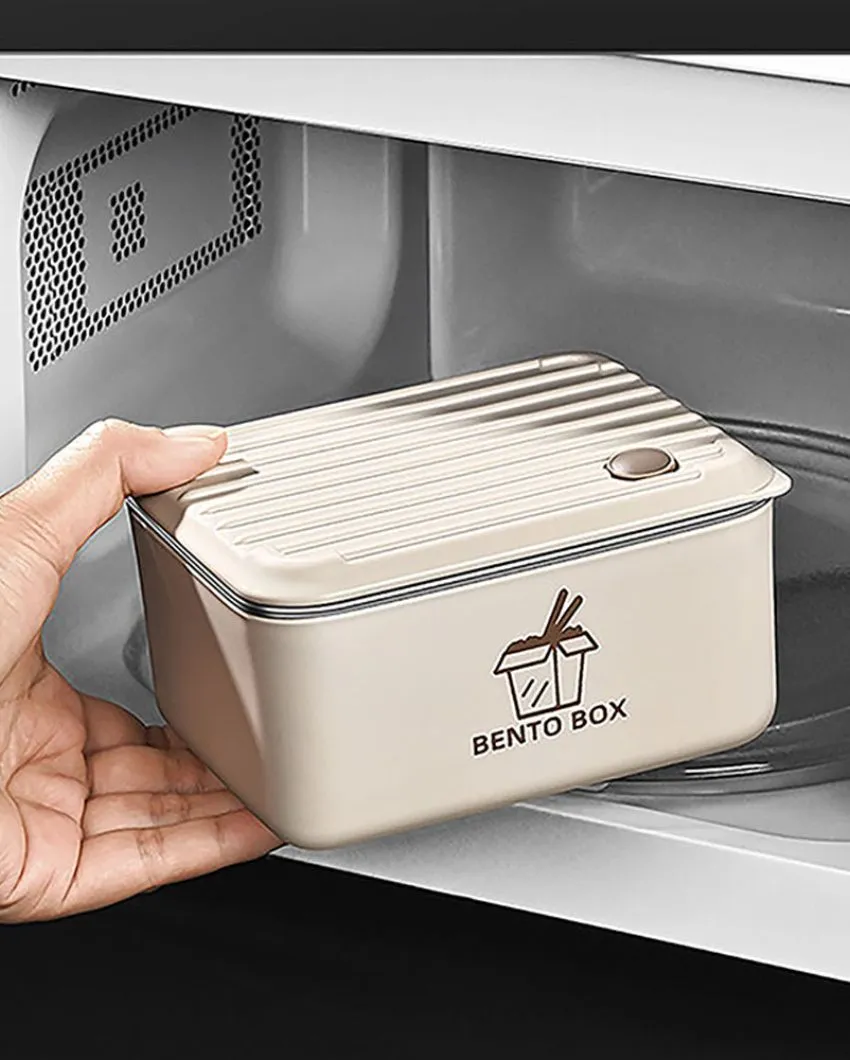 Sophisticated Stainless Steel Lunch Box 3 Container With Lunch Bag Set