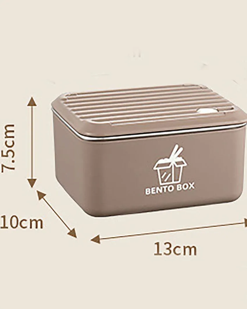 Sophisticated Stainless Steel Lunch Box 3 Container With Lunch Bag Set