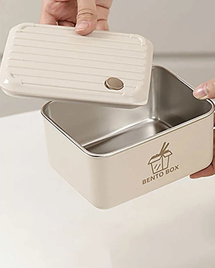 Sophisticated Stainless Steel Lunch Box 3 Container With Lunch Bag Set