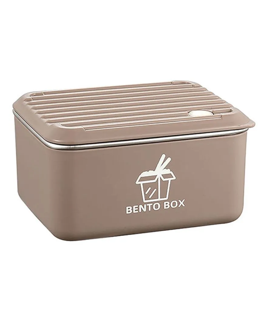 Sophisticated Stainless Steel Lunch Box 3 Container With Lunch Bag Set