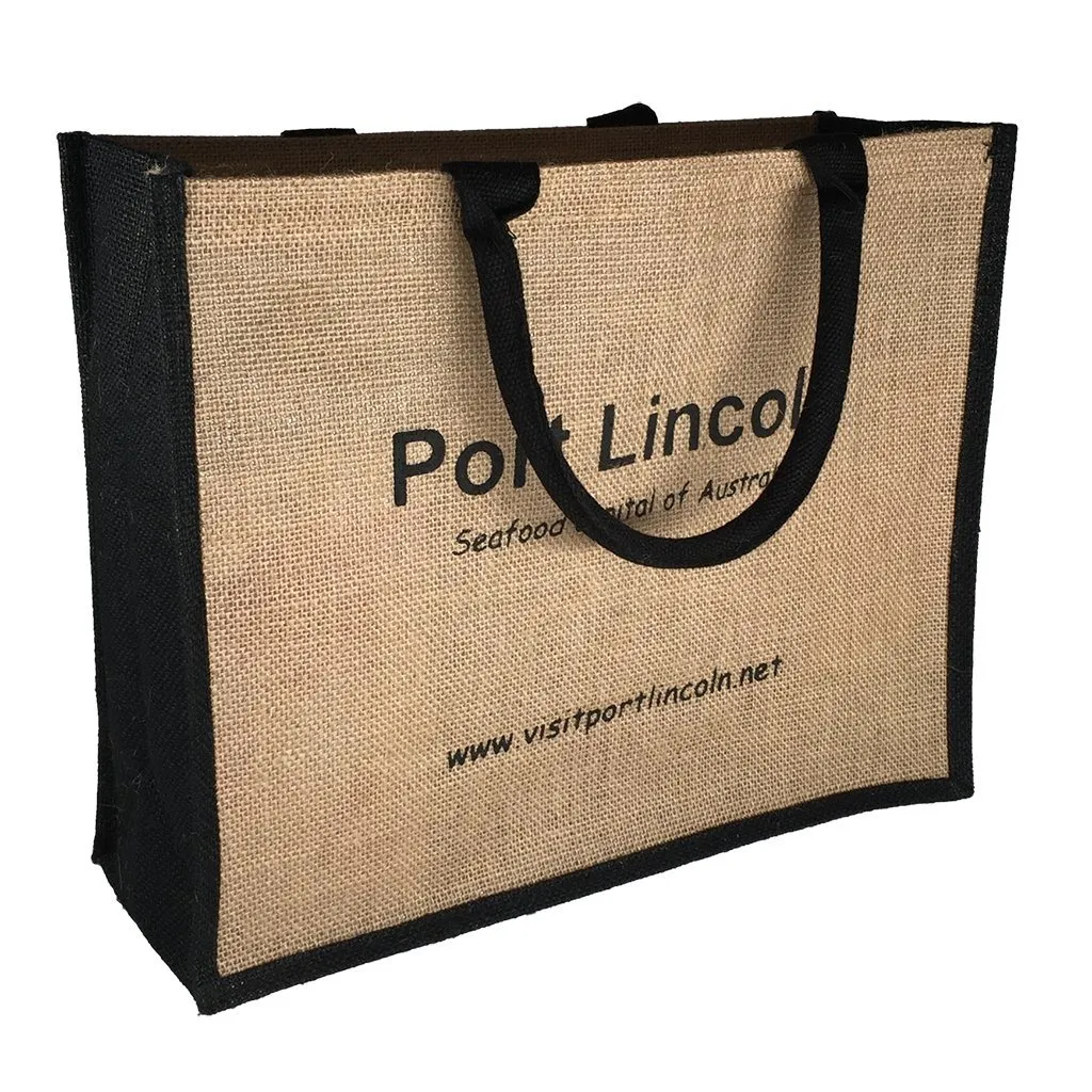 Stock Jute Bag Coloured-Black(SJB-02D)