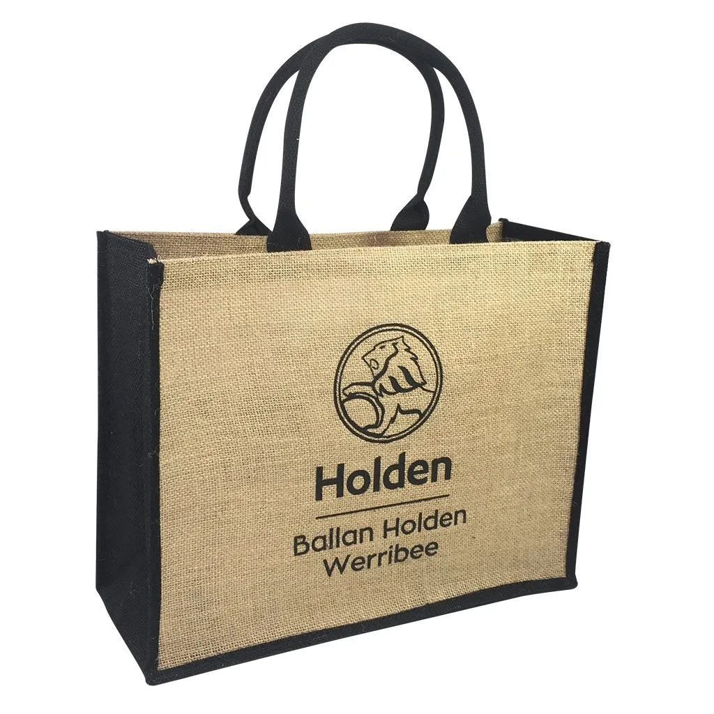 Stock Jute Bag Coloured-Black(SJB-02D)