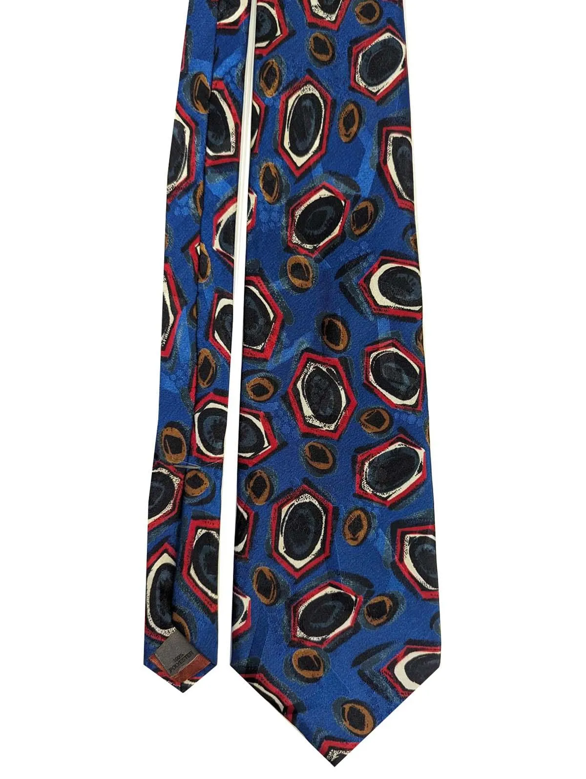 Striking Cellular Pattern Vintage Silk Tie