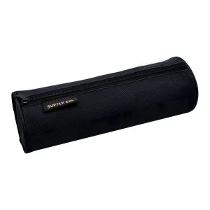Supply Co Recycled Pencil Case Tube Black 21 x 8cm