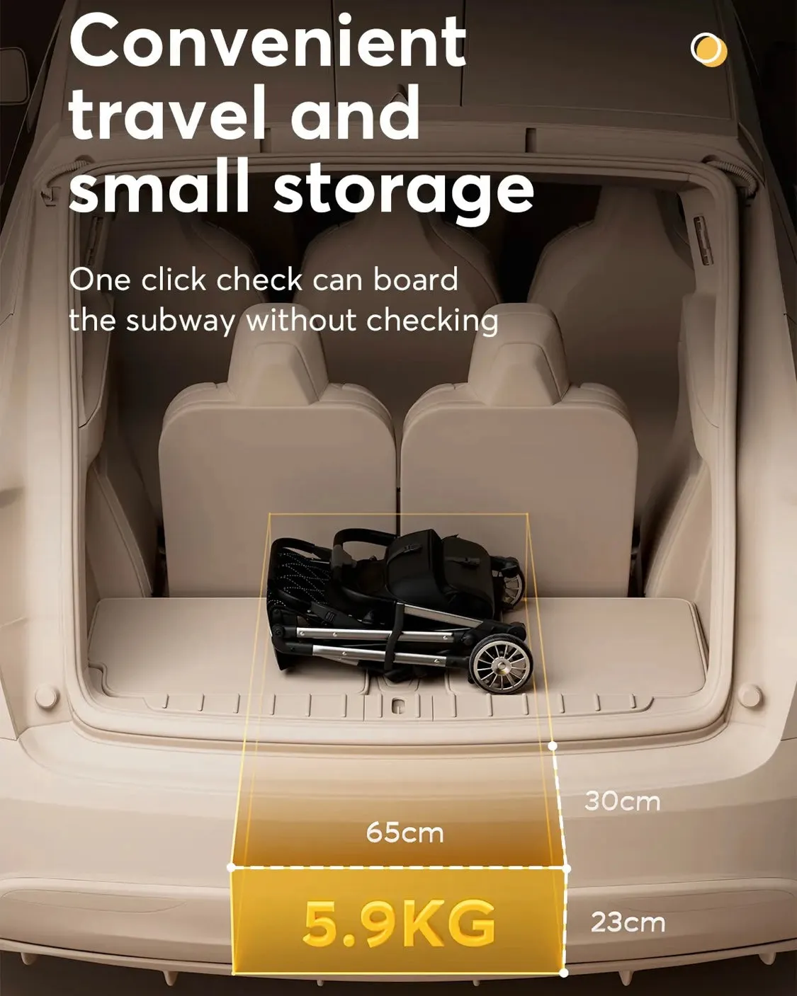 The Lite - Compact Travel Stroller with Luggage Handle
