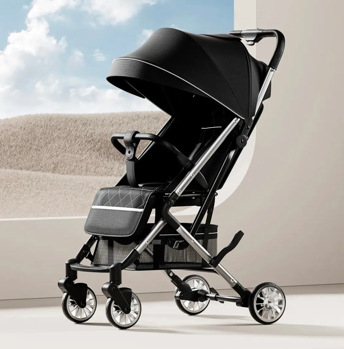 The Lite - Compact Travel Stroller with Luggage Handle