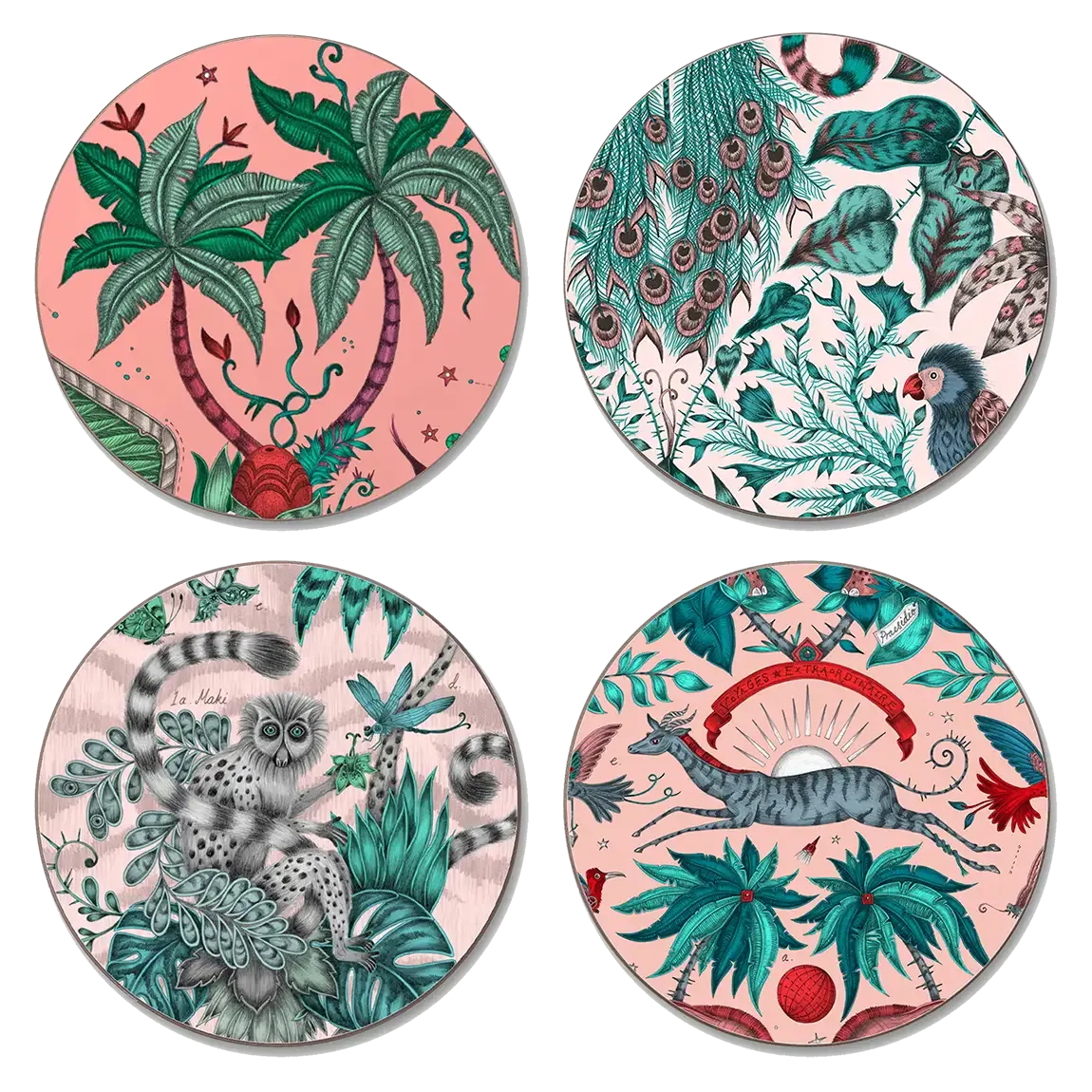 The Pink Coasters - Set of 4