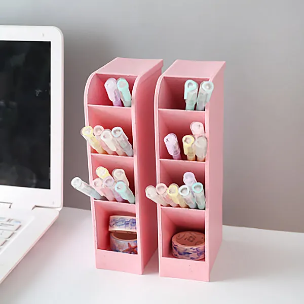 Translucent Pencil Stationery Holder Desk Organizer