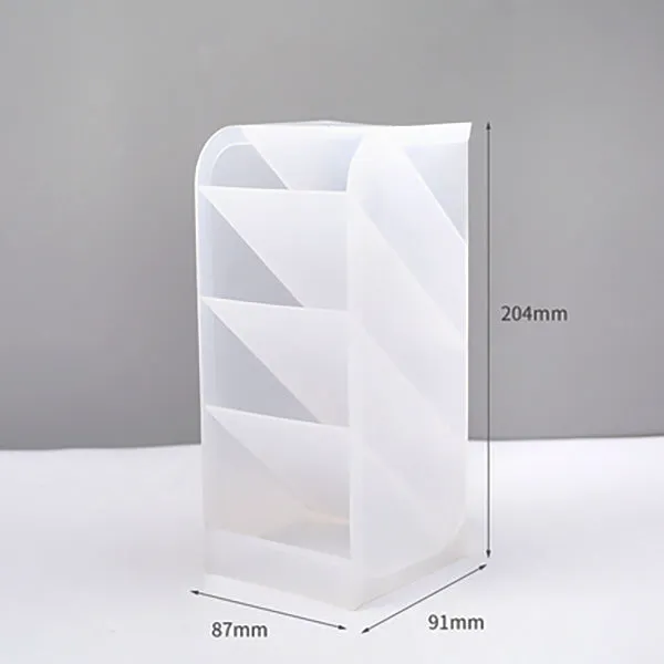 Translucent Pencil Stationery Holder Desk Organizer