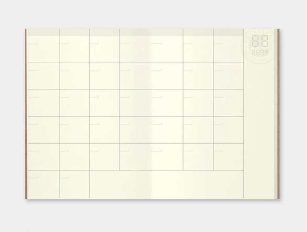 TRAVELER'S COMPANY | Passport Size Refill Free Diary Monthly | P06