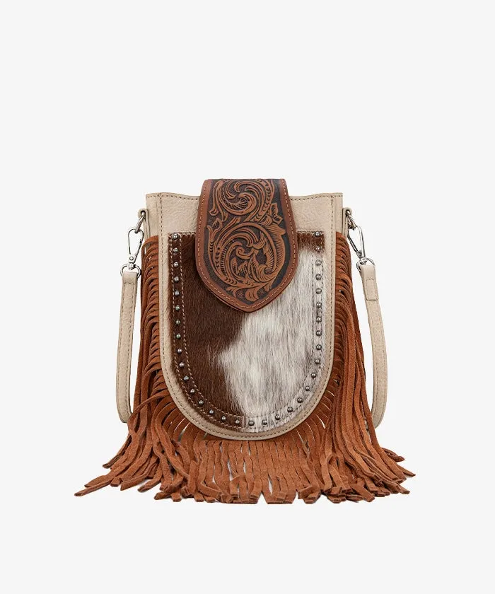 Trinity Ranch Hair-on Cowhide Fringe Crossbody