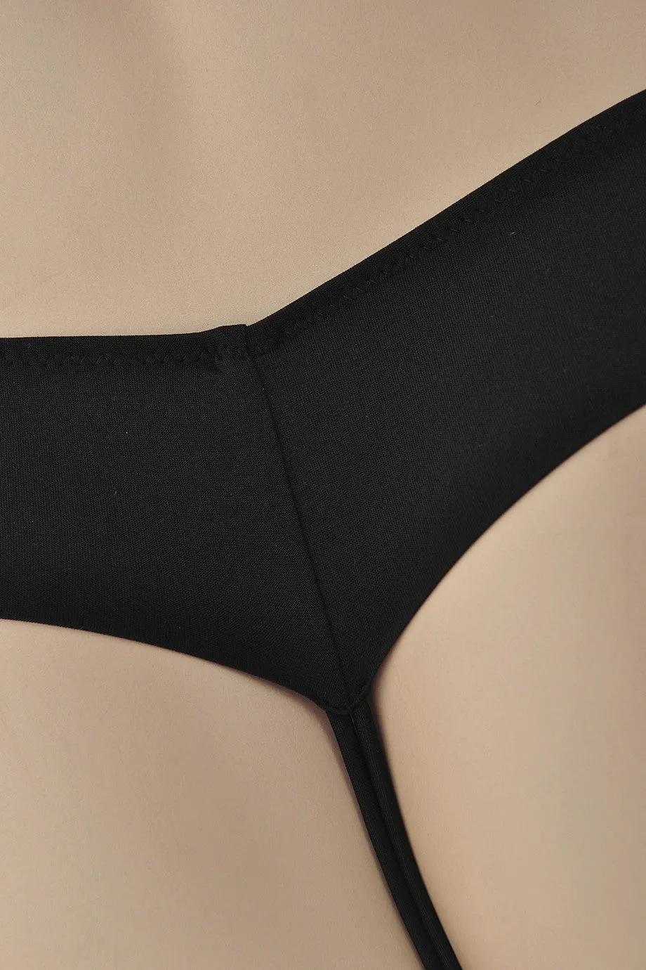 TULLE Black Lace Thong
