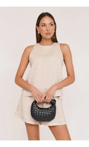 Vali Woven Mini Crescent Clutch