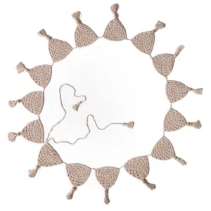 Vanilla Crochet Bunting Flag