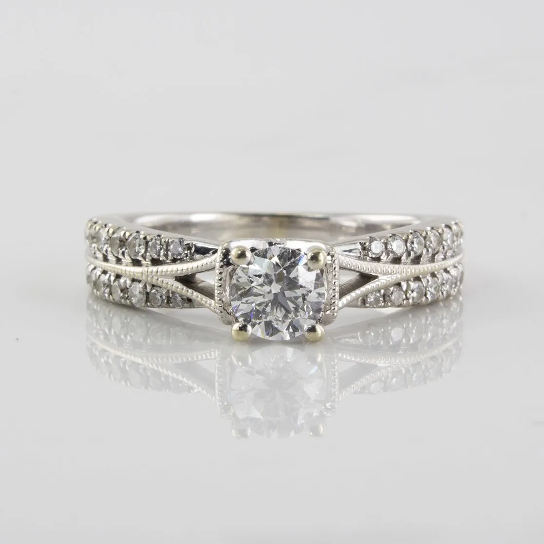'Vera Wang' Engagement Ring With Hidden Blue Sapphires | 0.75ctw | SZ 6 |