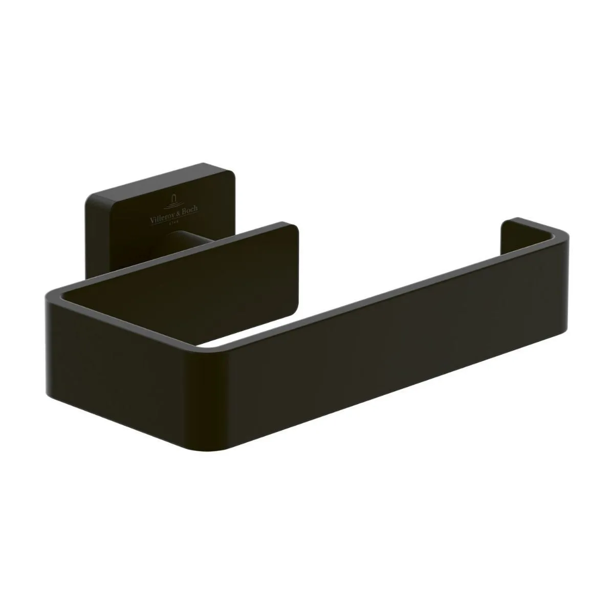 Villeroy & Boch Elements Striking Toilet Roll Holder in Matt Black - TVA152014000K5