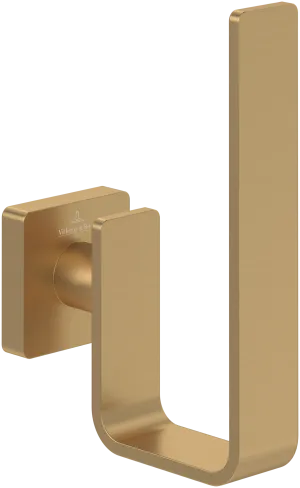 Villeroy & Boch Elements Striking Vertical Toilet Roll Holder Brushed Gold