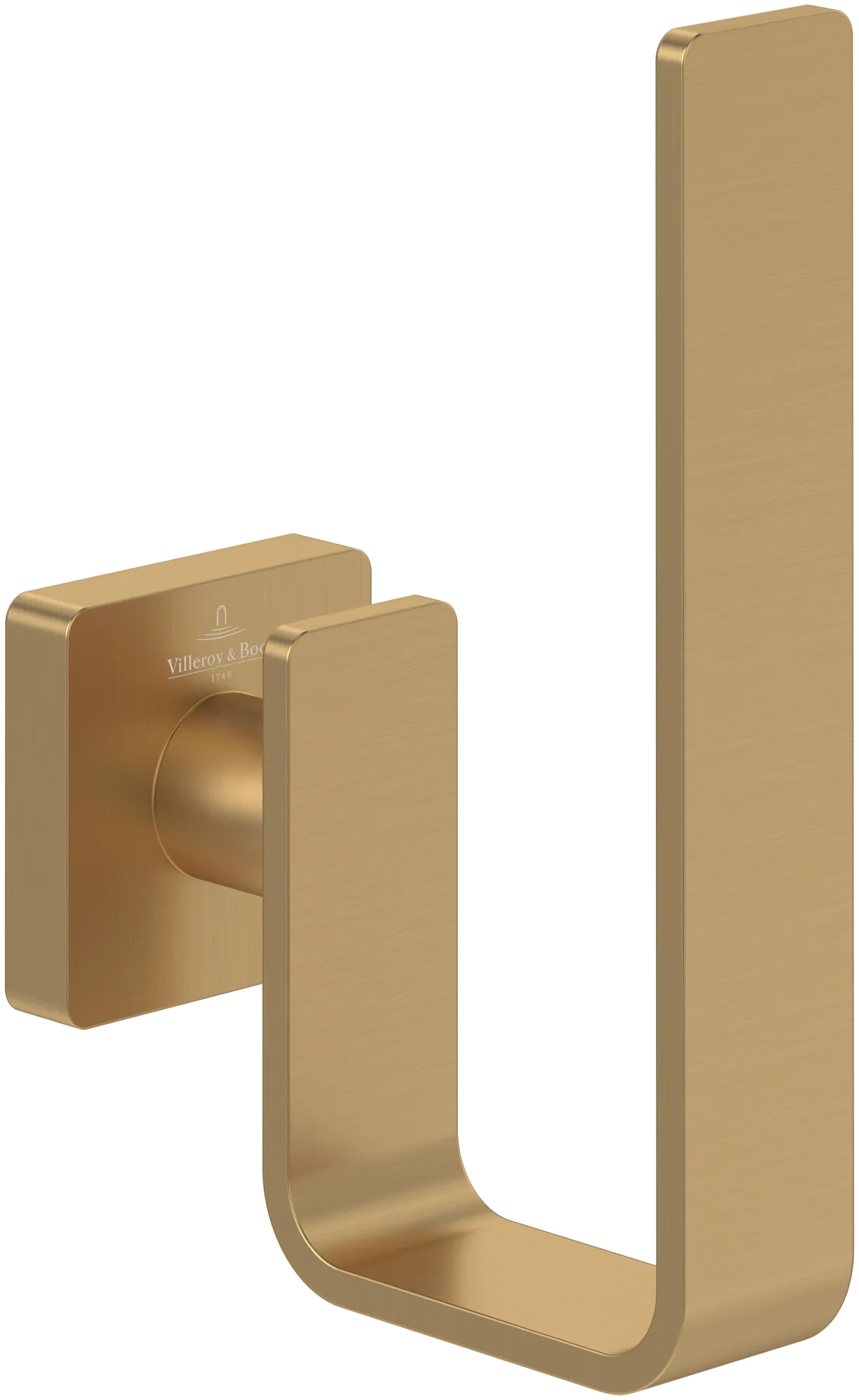 Villeroy & Boch Elements Striking Vertical Toilet Roll Holder Brushed Gold