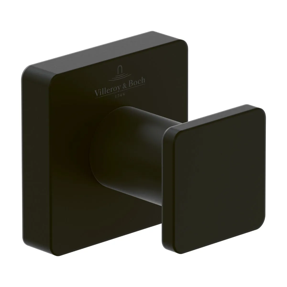 Villeroy and Boch Elements Striking Towel Hook in Matt Black - TVA152011000K5