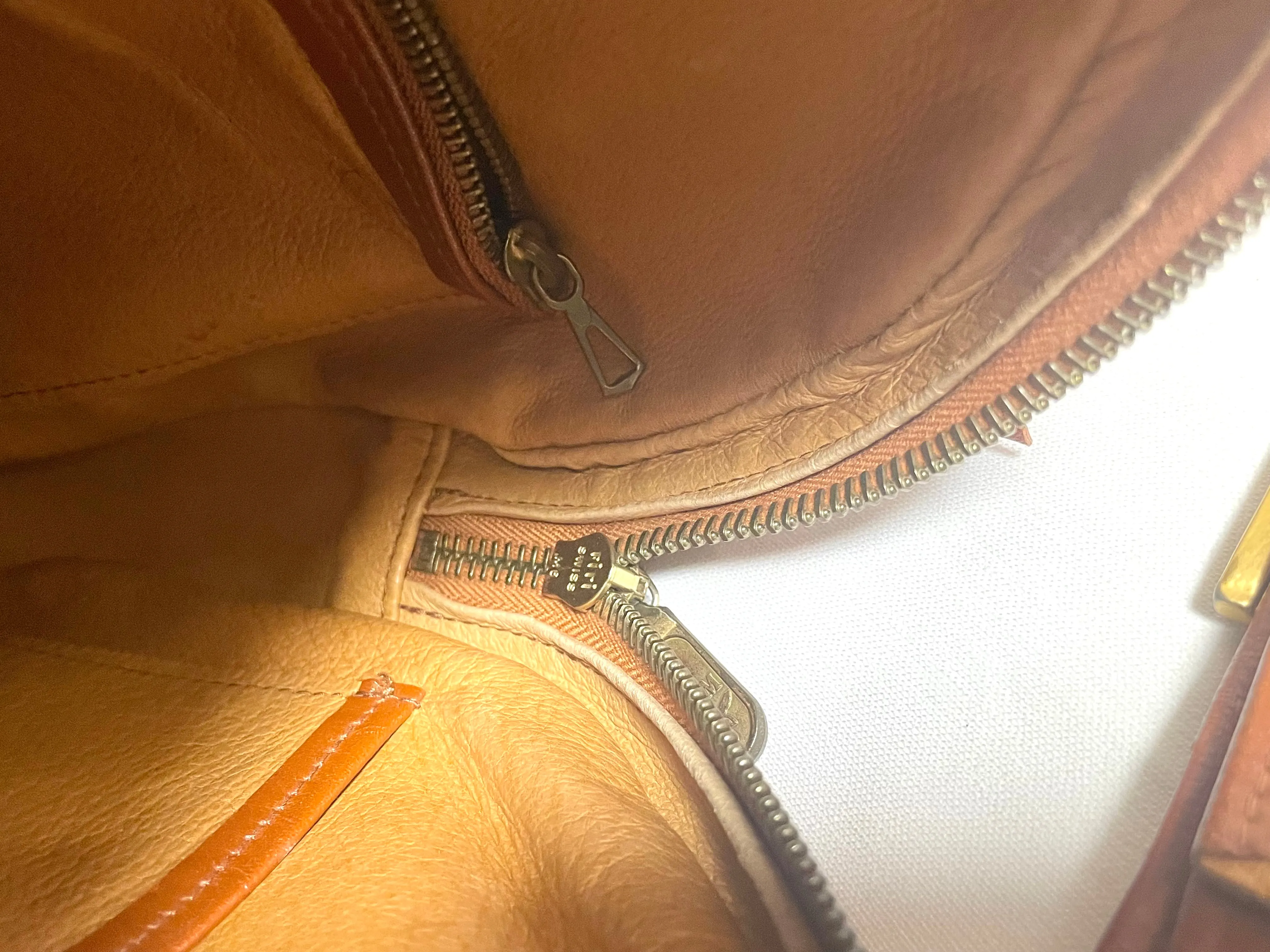 Vintage MCM brown monogram round Suzy Wong shoulder bag with brown leather trimmings. Designed by Michael Cromer. Unisex. 070304ac1