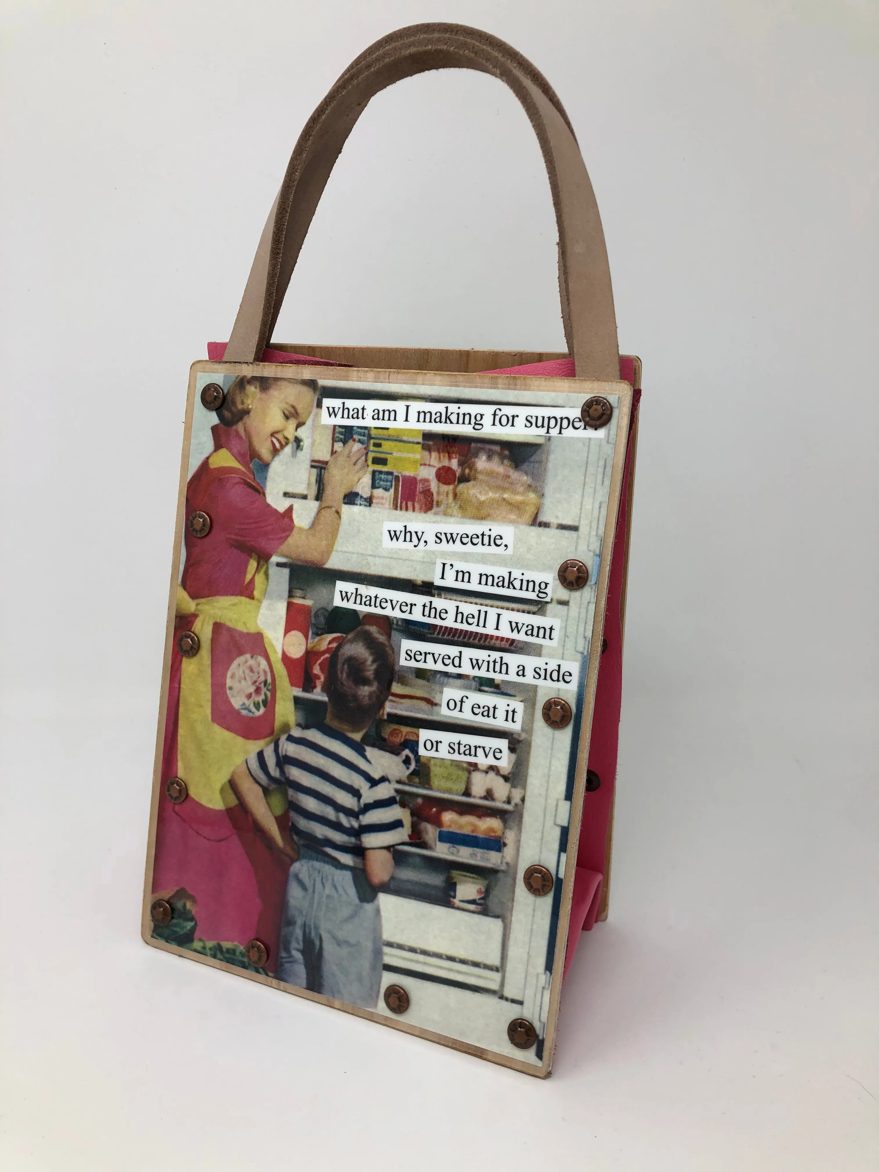 Vintage Modern Woman Handbag-Supper