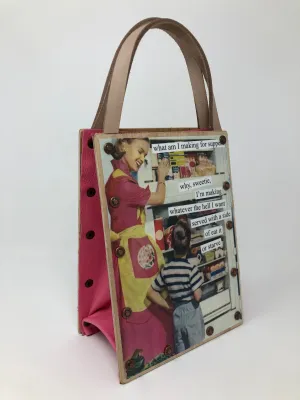 Vintage Modern Woman Handbag-Supper