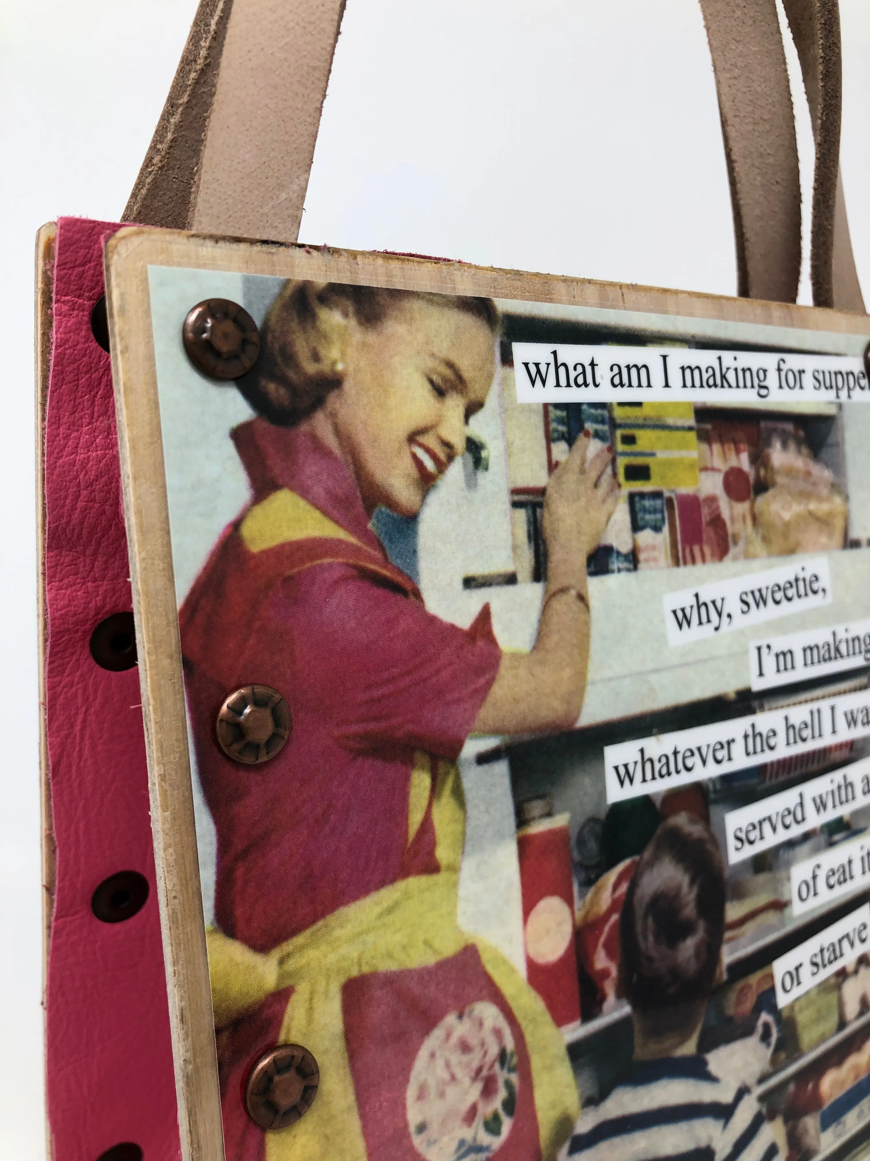 Vintage Modern Woman Handbag-Supper