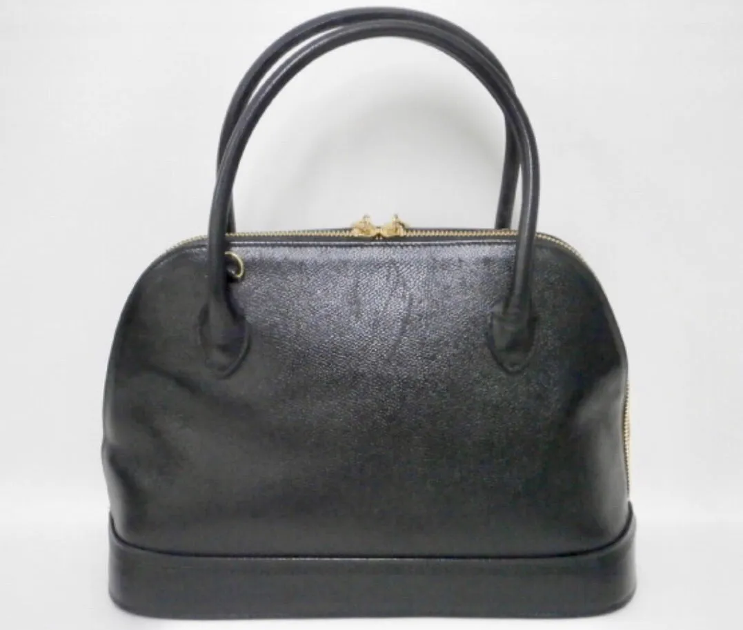Vintage Valentino Garavani black leather bolide bag with shoulder strap, V logo, a fringe. Classic dialy use purse. 060616r1
