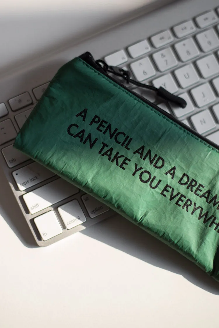 VM | Stationery | DuPont Pen Case - White / Green