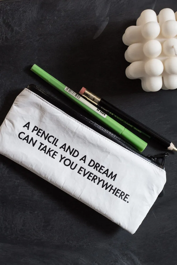 VM | Stationery | DuPont Pen Case - White / Green
