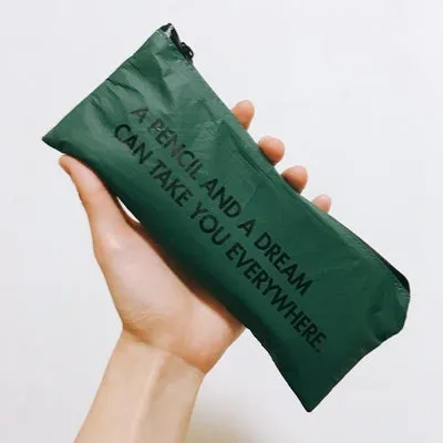 VM | Stationery | DuPont Pen Case - White / Green