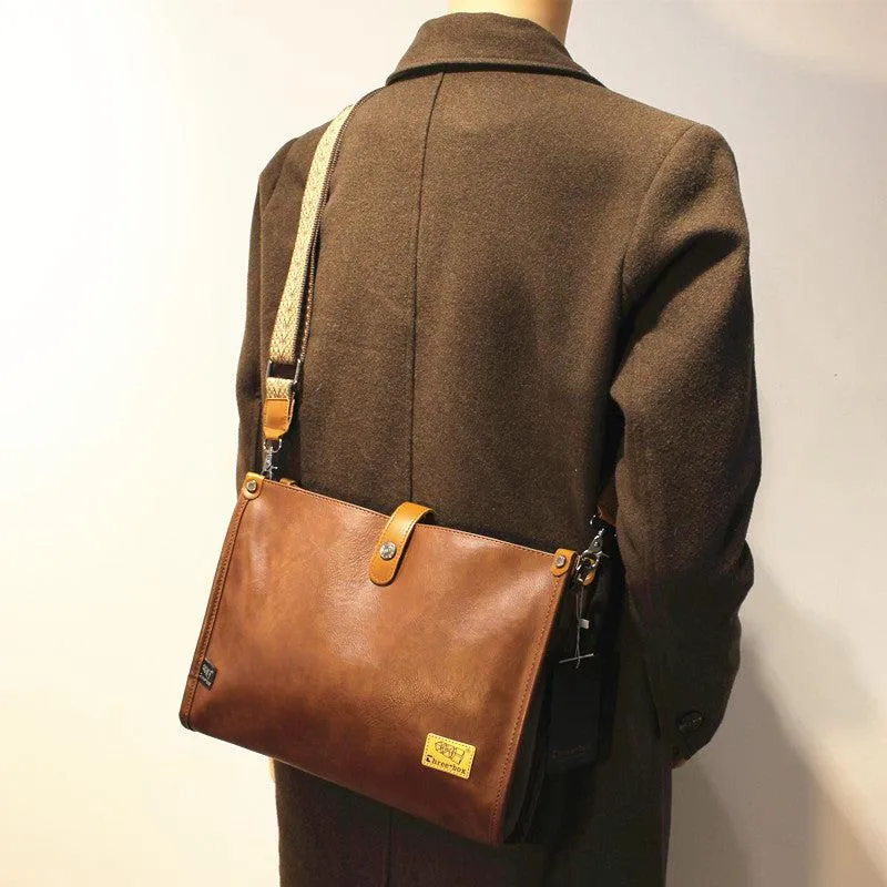 Vvsha  Christmas Gift Casual Large Leather Shoulder Bag