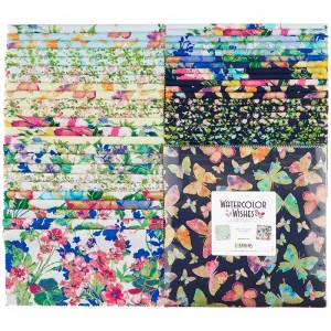 Watercolor Wishes Metallic 10" Squares