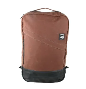 Waxed Canvas Backpack- USA Made from upcycled canvas & bicycle inner tubes- Save Landfill Space!