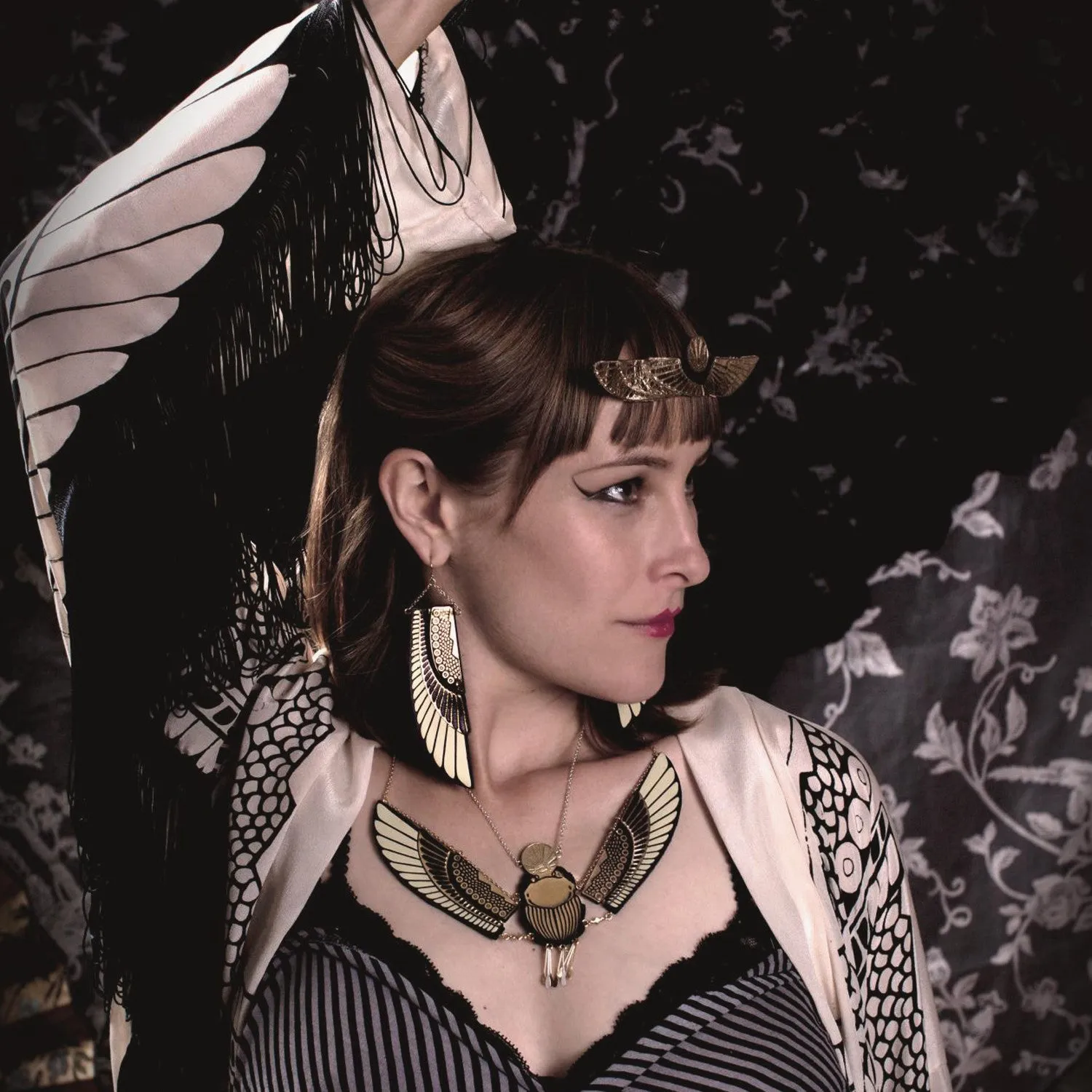 WINGED SCARAB . necklace