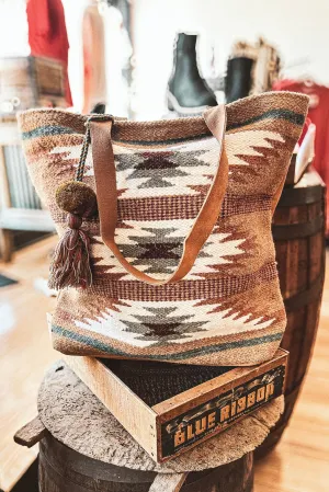 Woven Aztec Tote