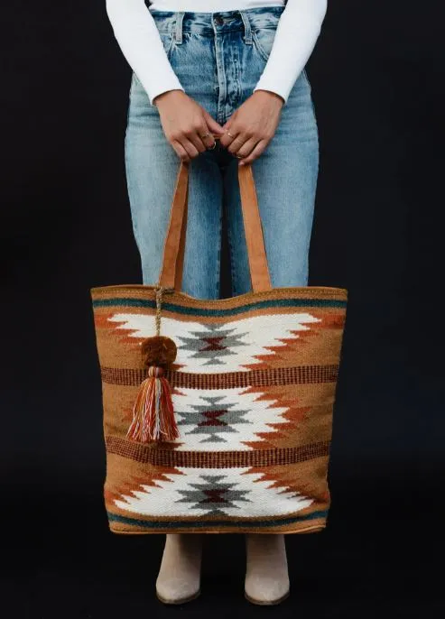 Woven Aztec Tote