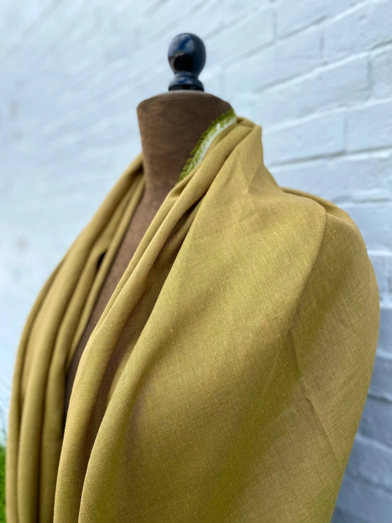 Yarn Dyed 100% Linen in Moss