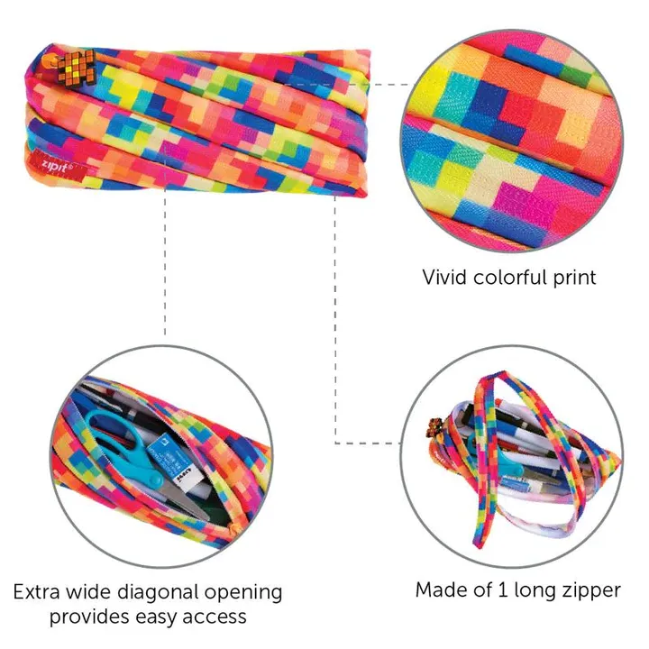 Zipit Pixel Pencil Pouch